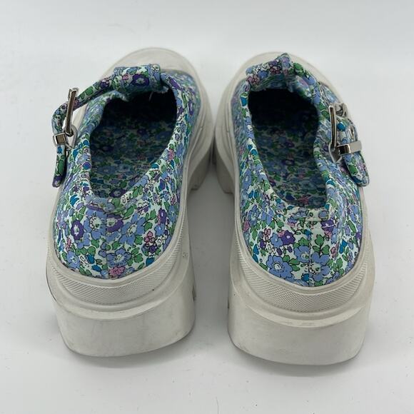 NWOT Jeffrey Campbell Enfance floral print lugged chunky platform Mary Jane’s 6 - Picture 5 of 6